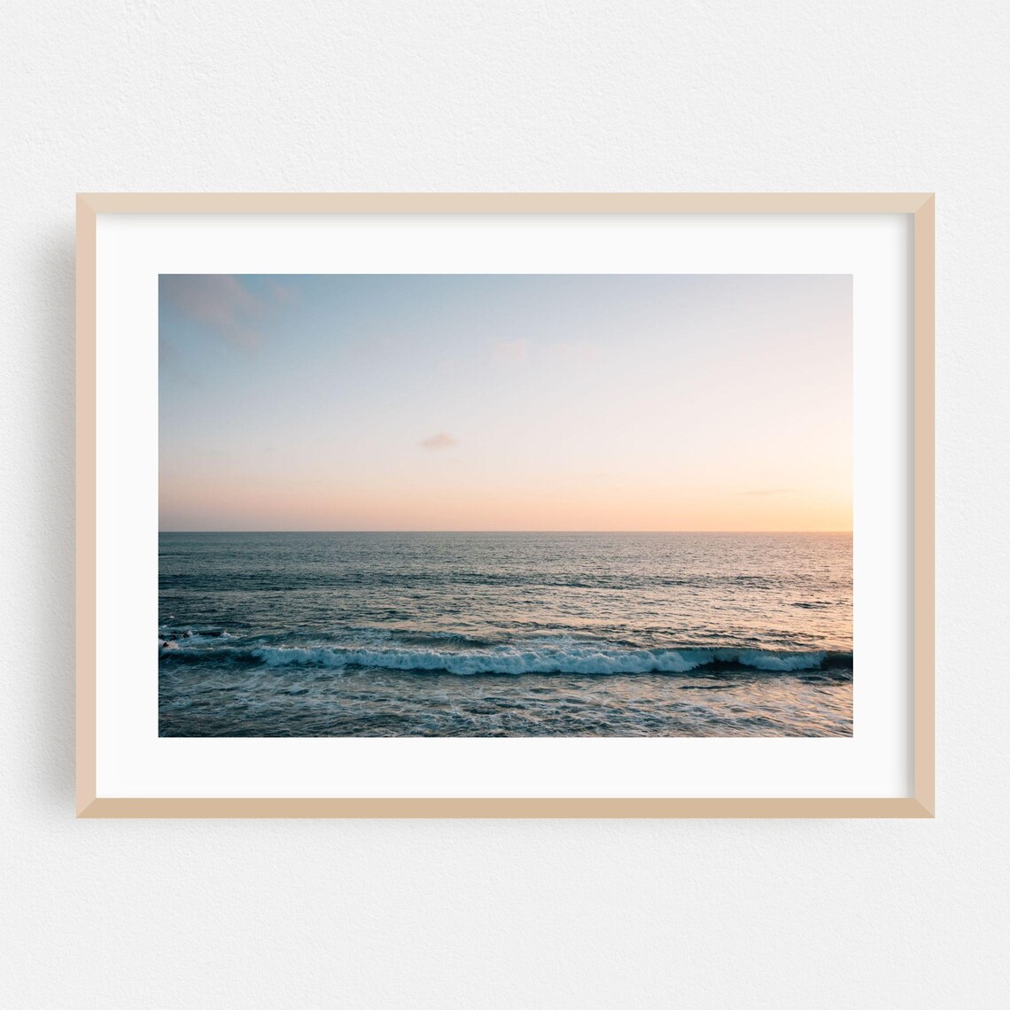 Laguna Beach Ocean Sunset Waves Fine Art Coastal Photography Poster