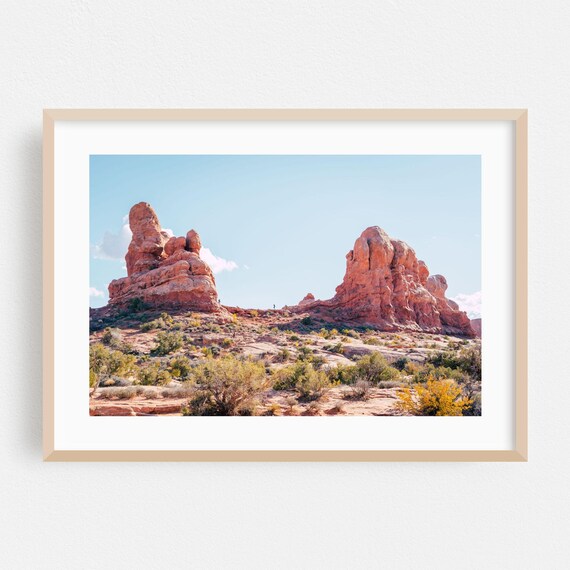 Utah Desert Red Rock Towers Sandstone Landscape Photography Print