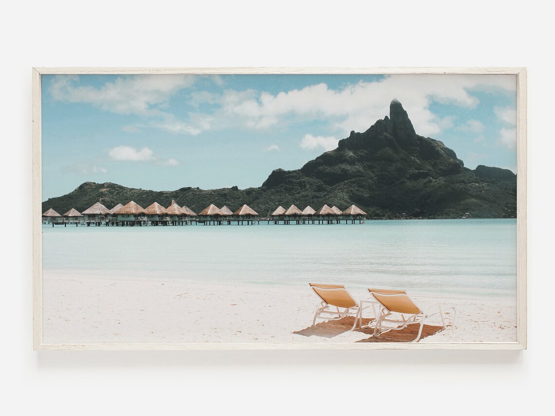Bora Photo French Polynesia Travel Poster