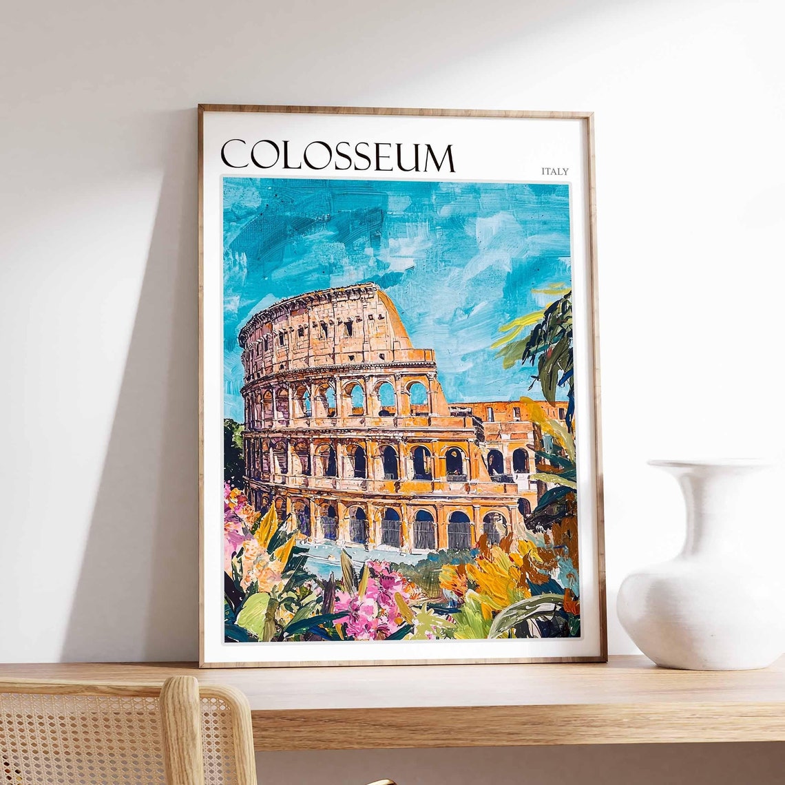 Colosseum Poster Colosseum Travel Print Italy Wall Art Italian Travel Print Italian Decor Italian Gift Colosseum Wall Art