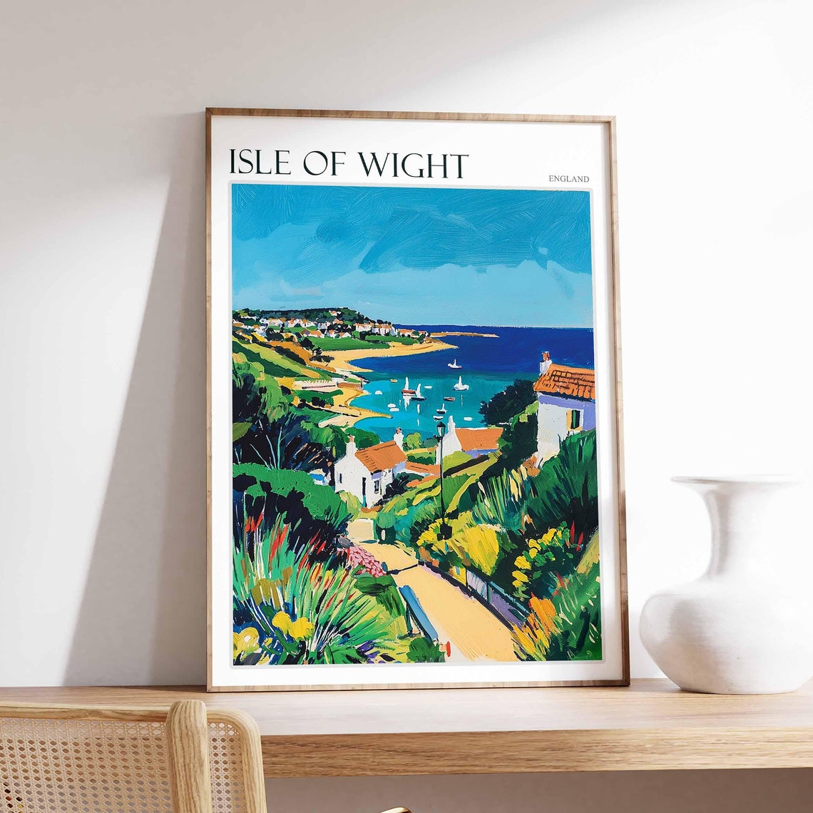 Hunstanton England Cliff Top Promenade Colorful Houses Poster