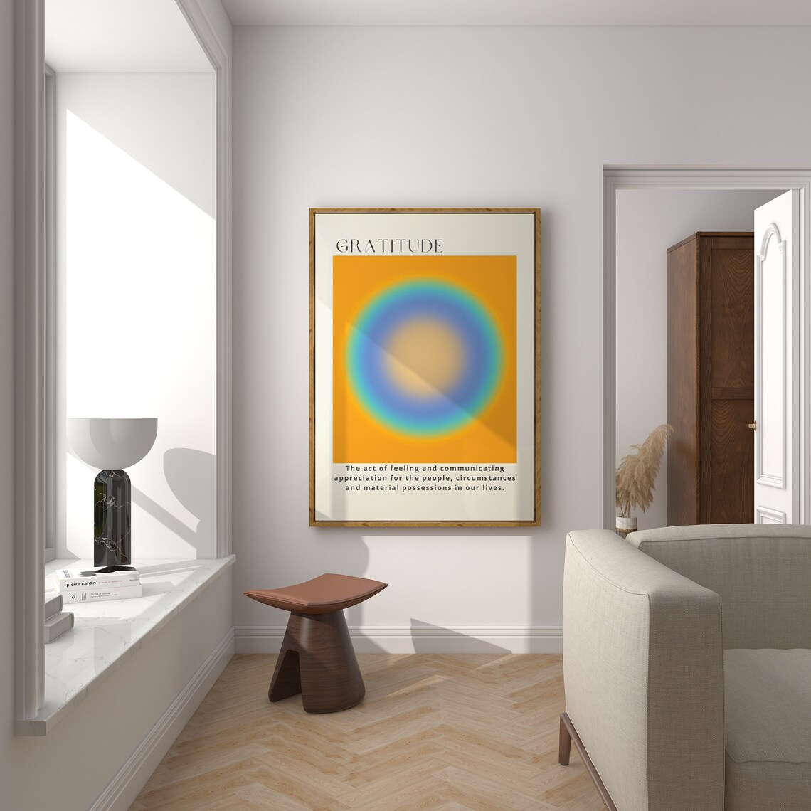 Gratitude Aura - Retro Travel Poster - Image 4