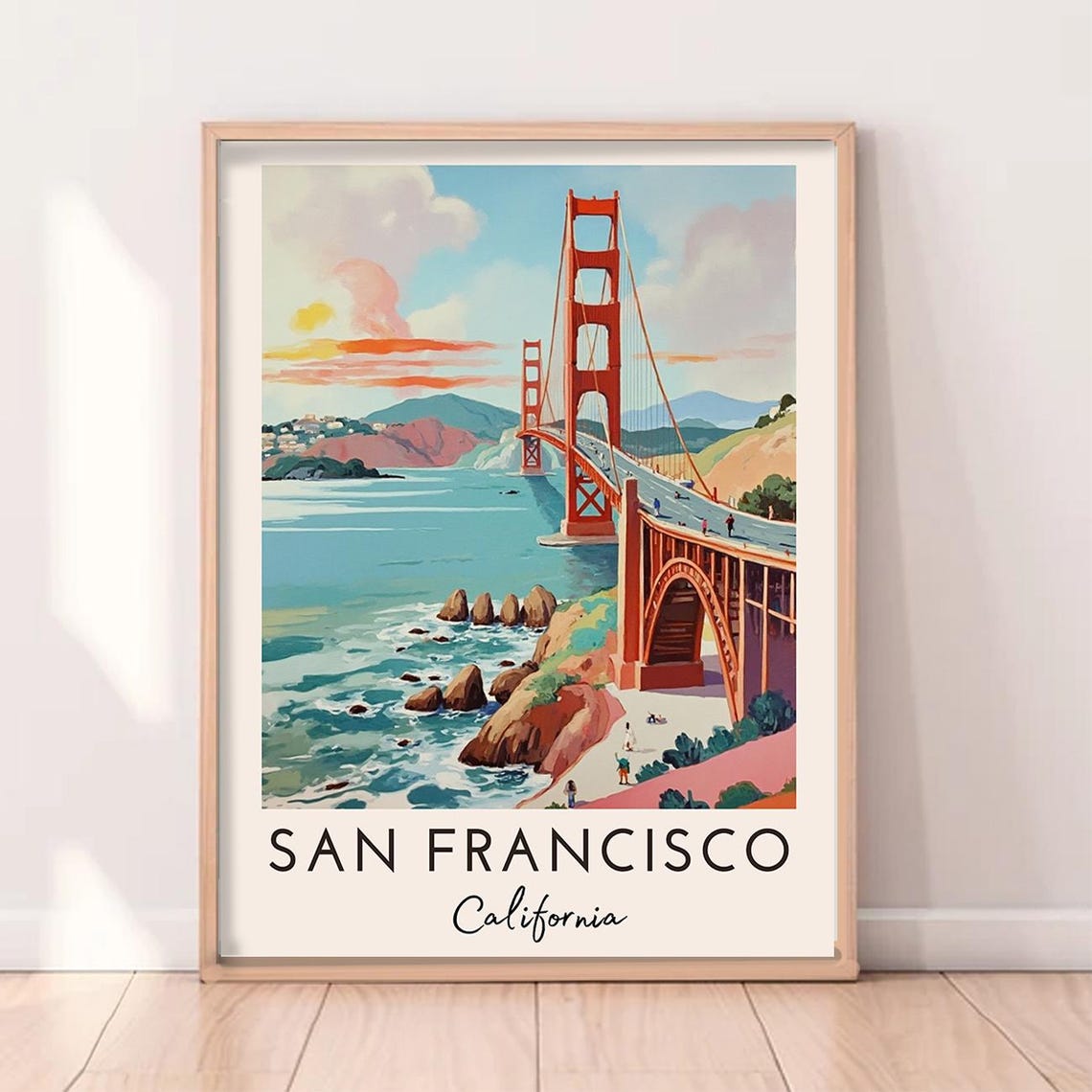 San Francisco, California City Art Print - Image 5