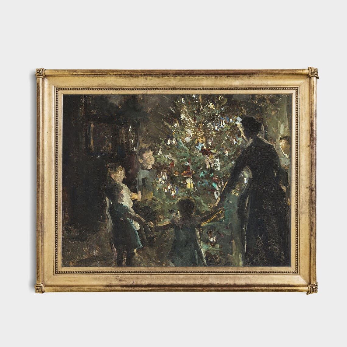 Vintage Christmas Eve Celebrations Art Print - Image 2