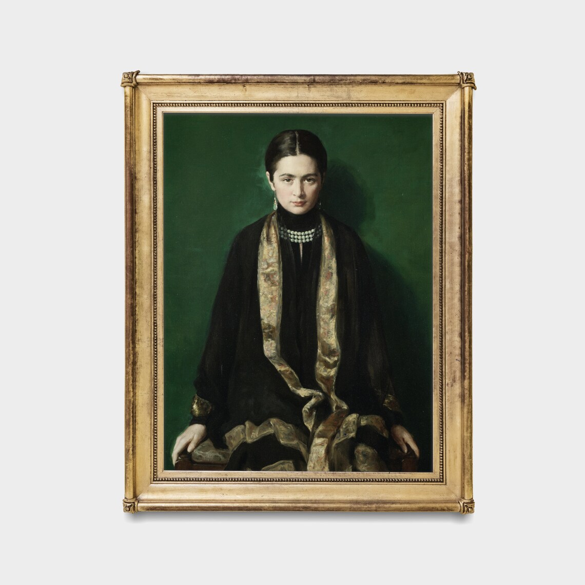 Vintage Woman Portrait Art Print, Classic Rustic - Image 2