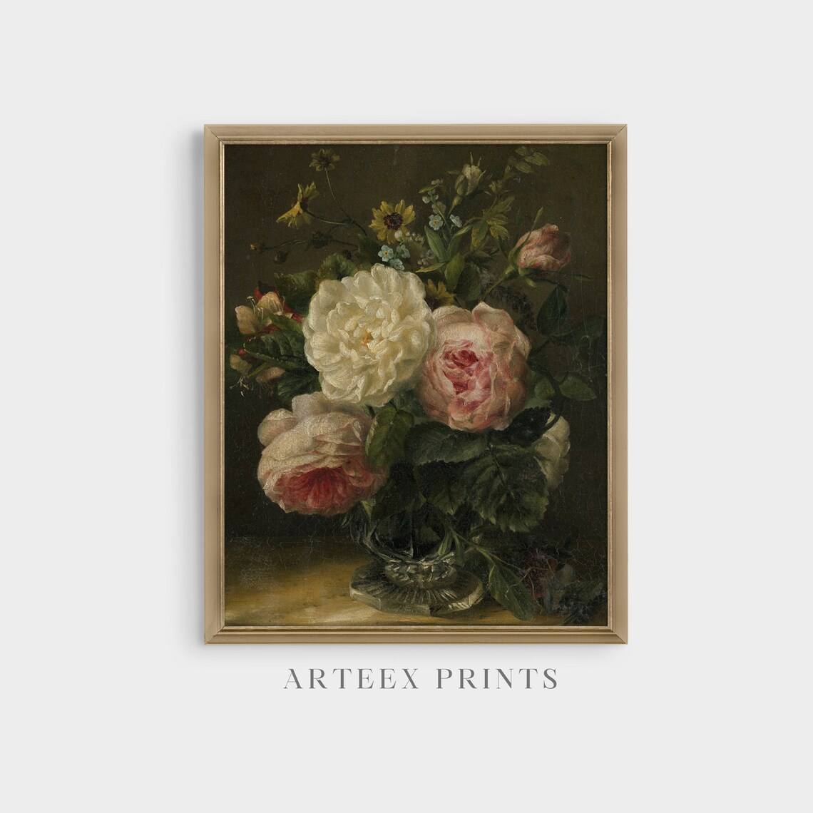 Still Life With Flowers, Vintage Floral Art Print - Image 3