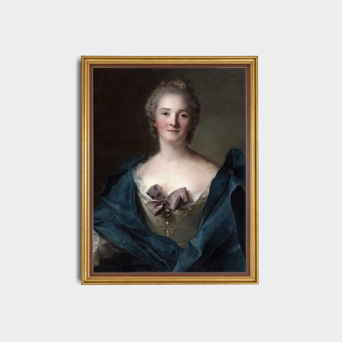 Vintage Portrait Painting Antique Woman Portrait Victorian Lady Print Wall Art Oil Painting Fine Art - Image 2