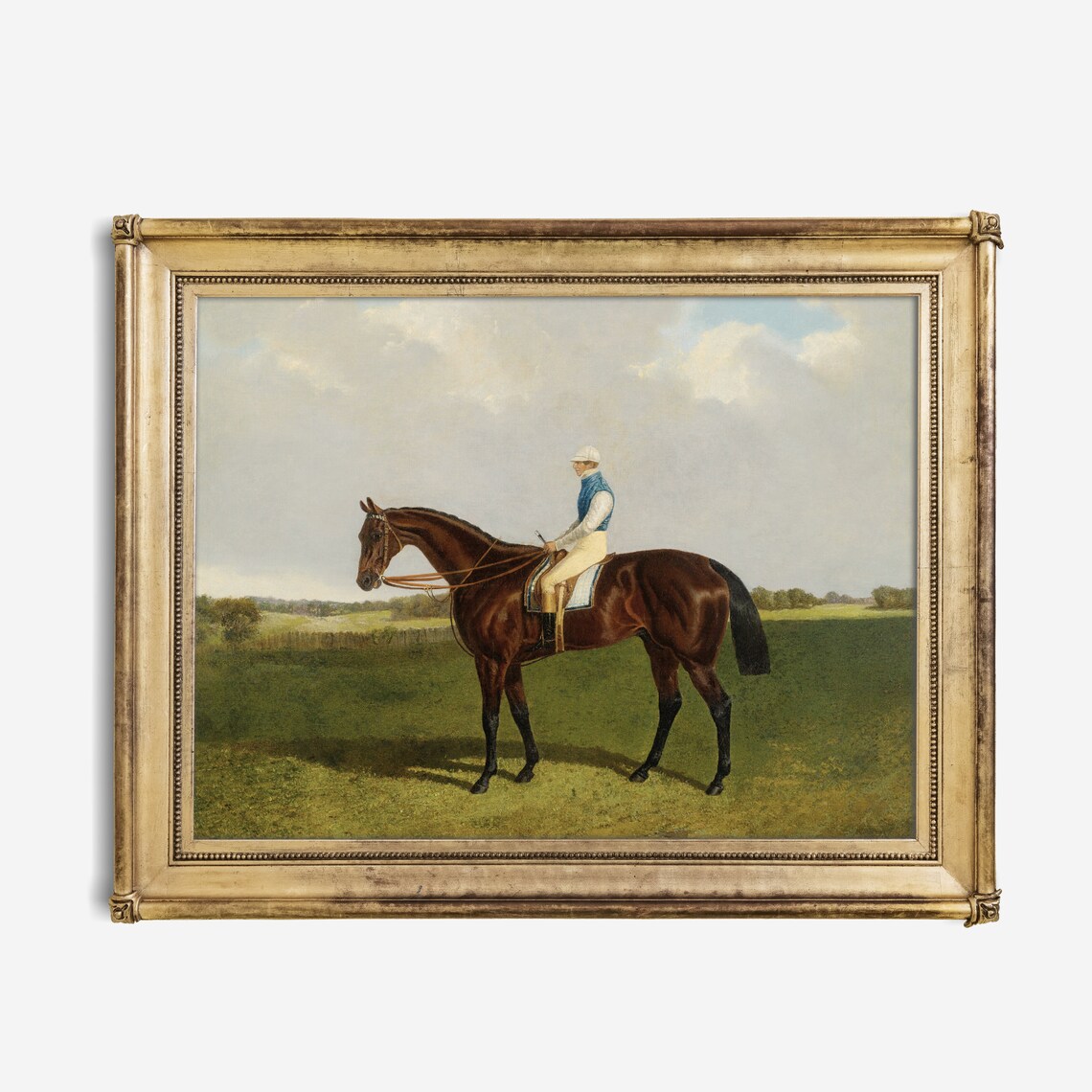 Vintage Horse Painting, Antique Equestrian Farmhouse Art Print - Image 2