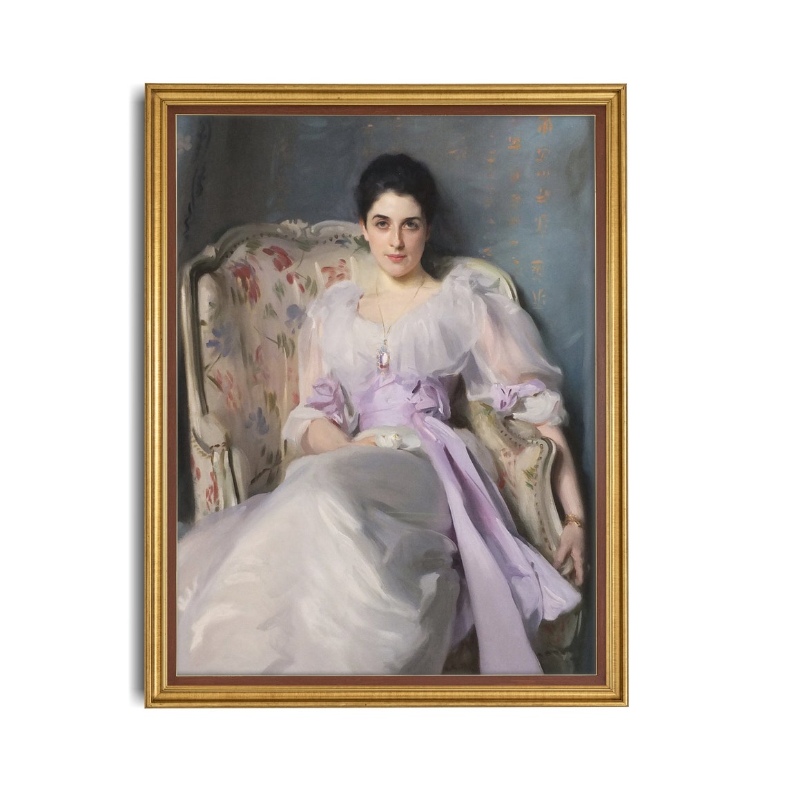 Vintage Portrait Painting Antique Woman Portrait Instant Wall Art 19th Century Fine Art Print European Painting - Image 5