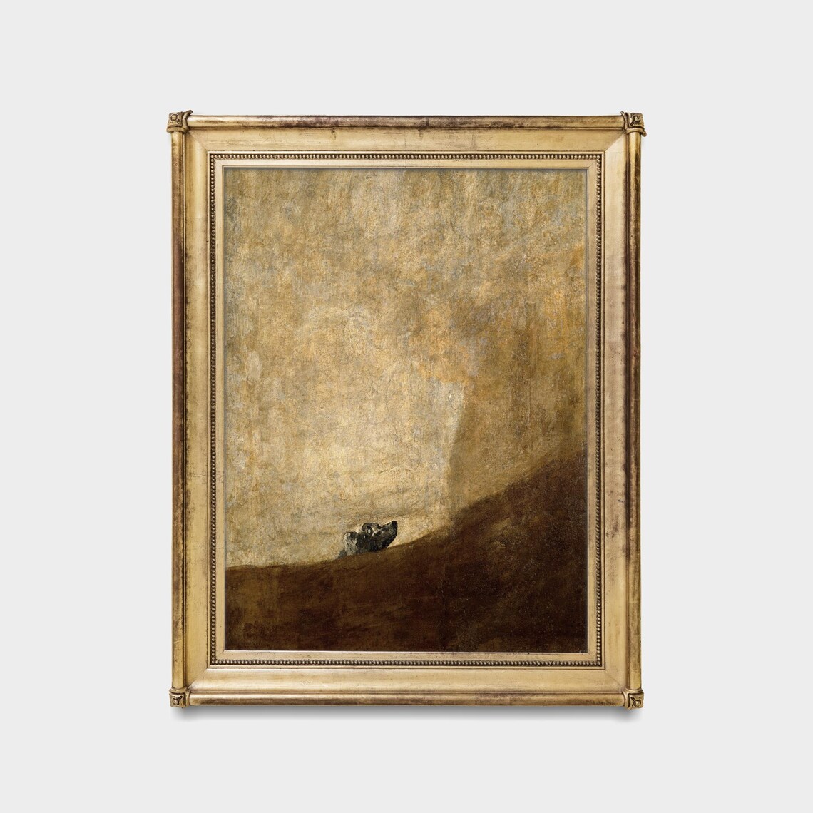 Goya The Dog Antique Animal Painting Reproduction Fine Art Poster - Image 5