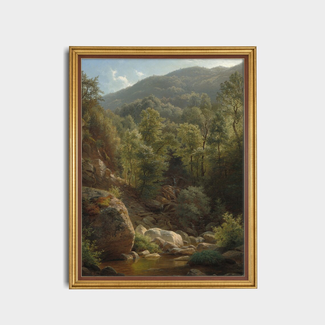 Vintage Country Landscape, Farmhouse Wall Art Print - Image 5