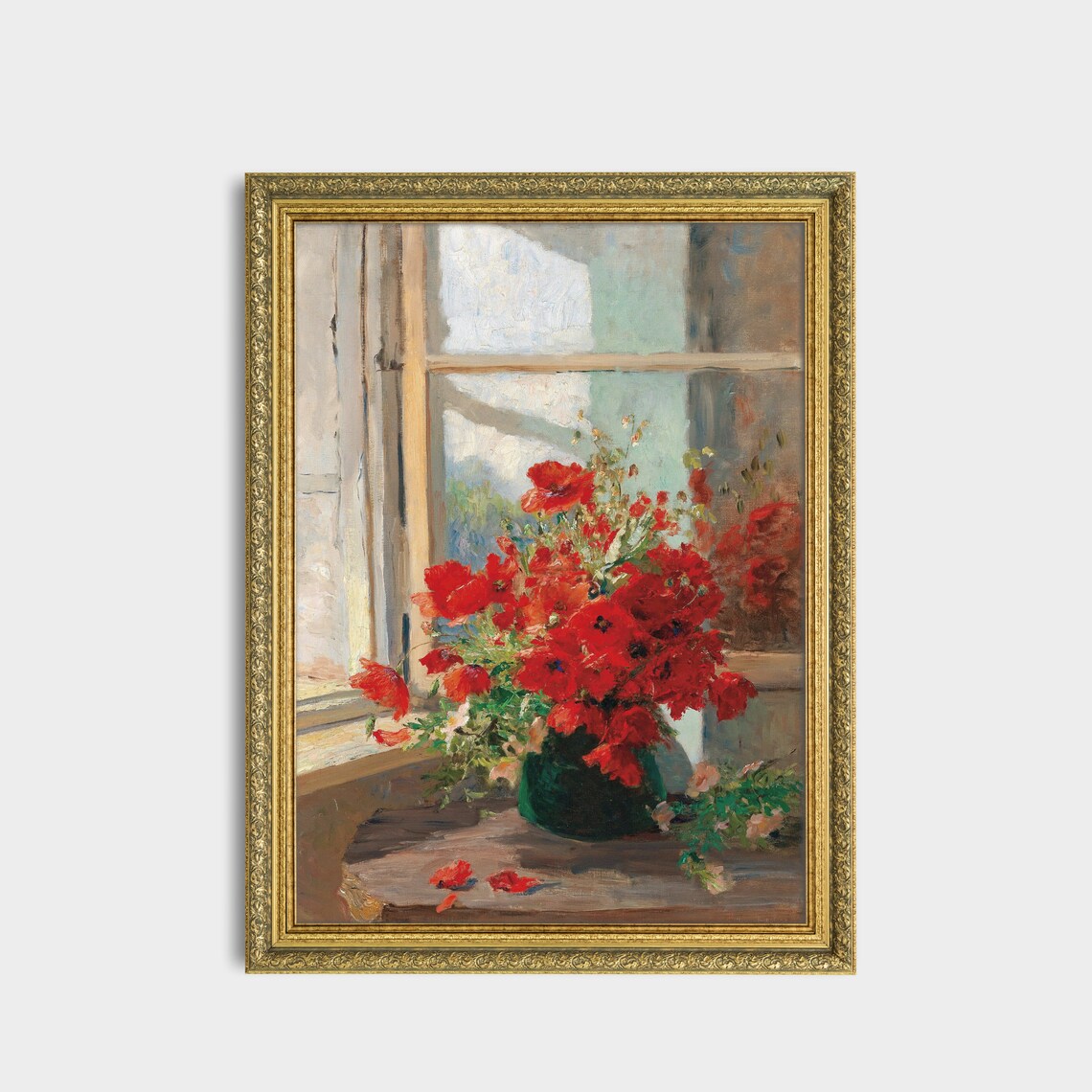 Vintage Still Life With Flowers, Rustic Art Print - Image 3