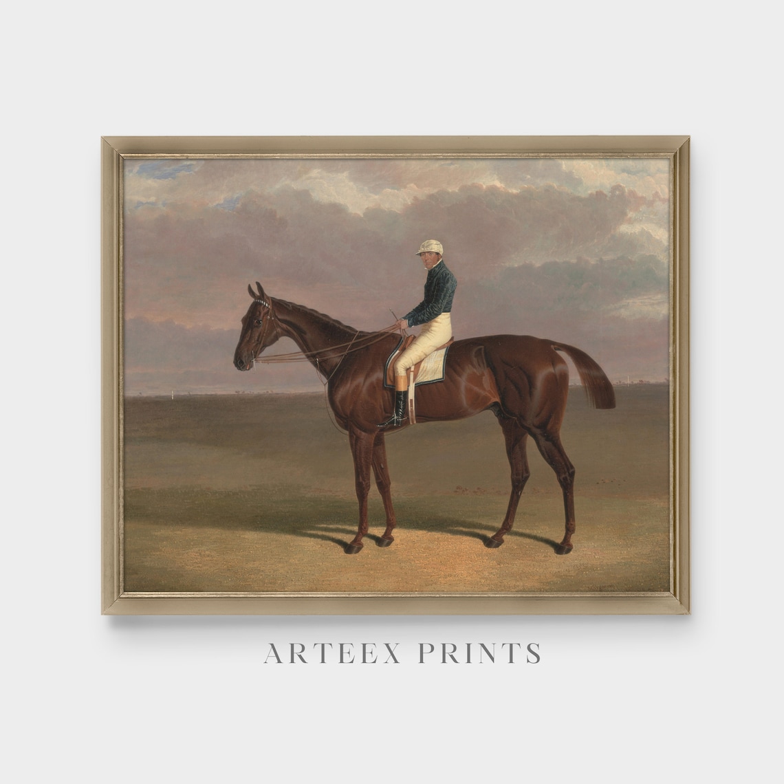 Vintage Horse Painting, Antique Equestrian Farmhouse Print - Image 3