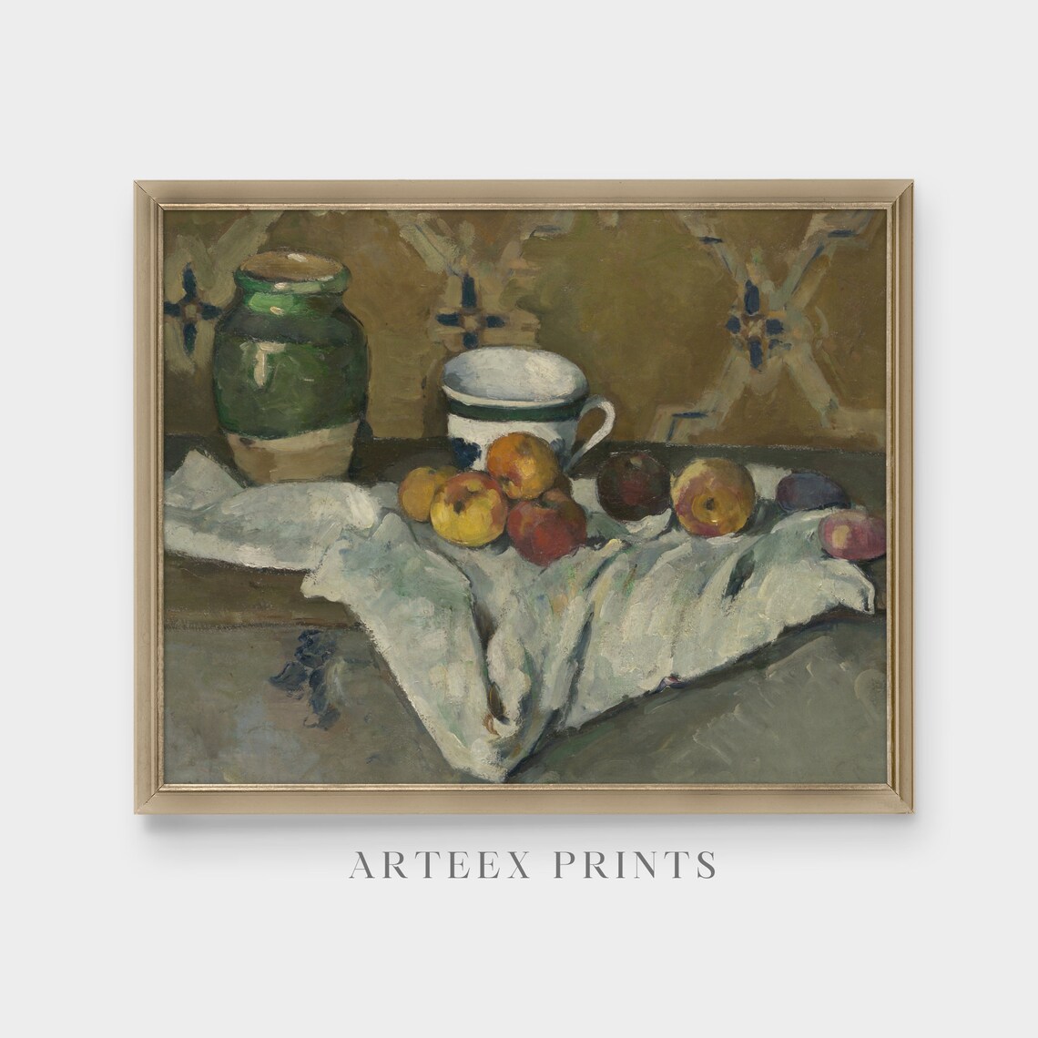 Vintage Apples Still Life, Farmhouse Kitchen Art Print - Image 3