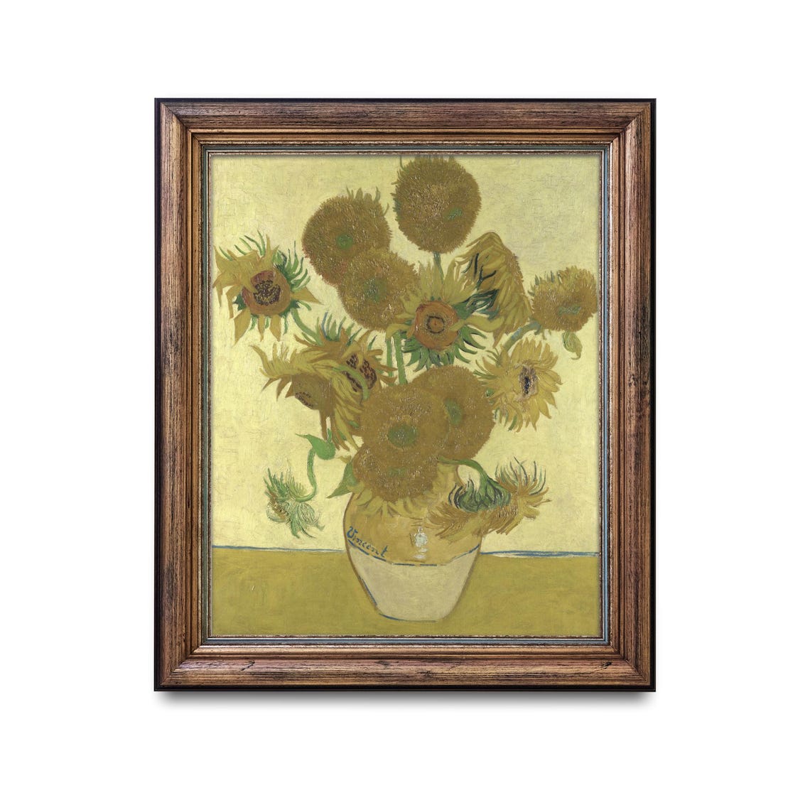 Vincent van Gogh's Famous Sunflowers in a Vase Classic Poster - Image 2