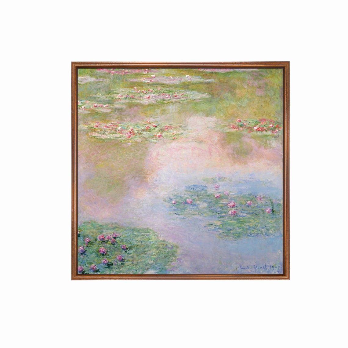 Claude Monet Water Lilies 1907 Impressionist Pond Art Poster