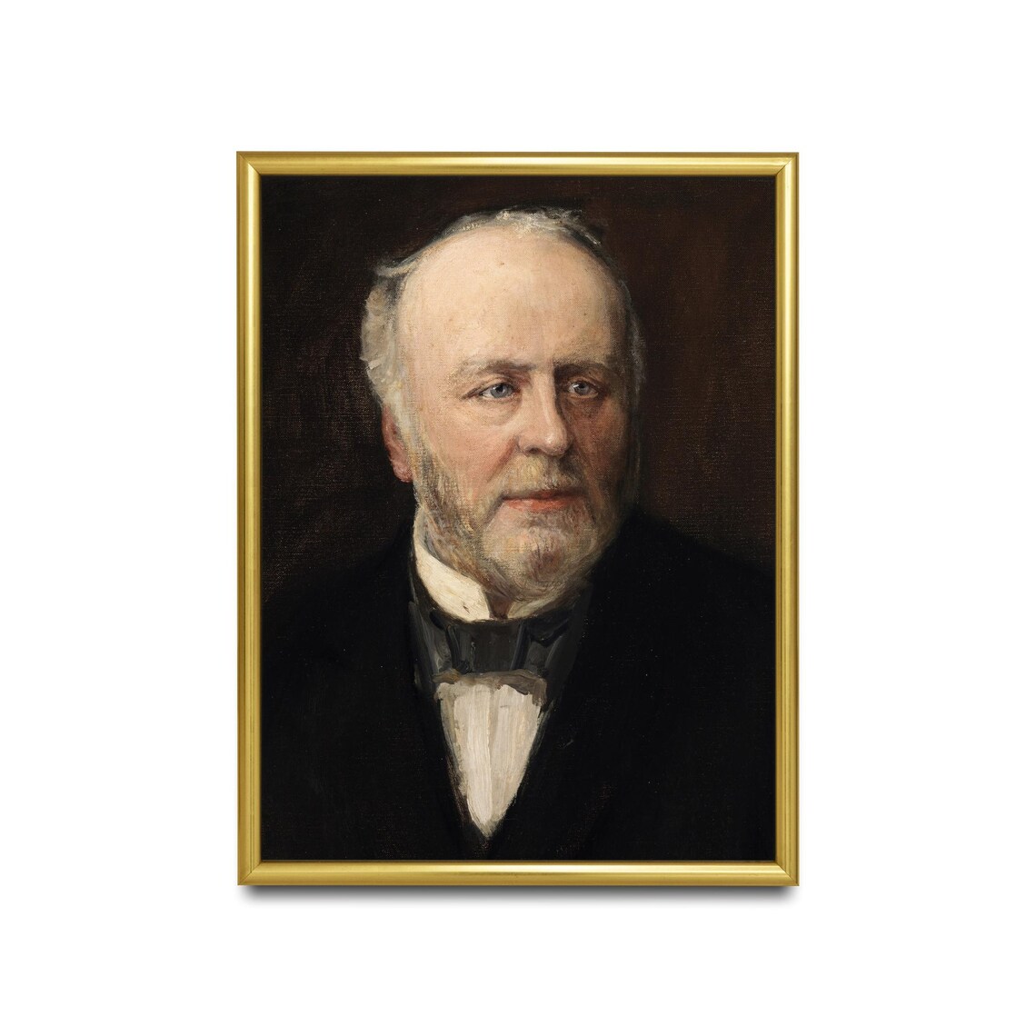 Elderly Gentleman Oil Portrait Vintage Victorian Style Poster - Image 2