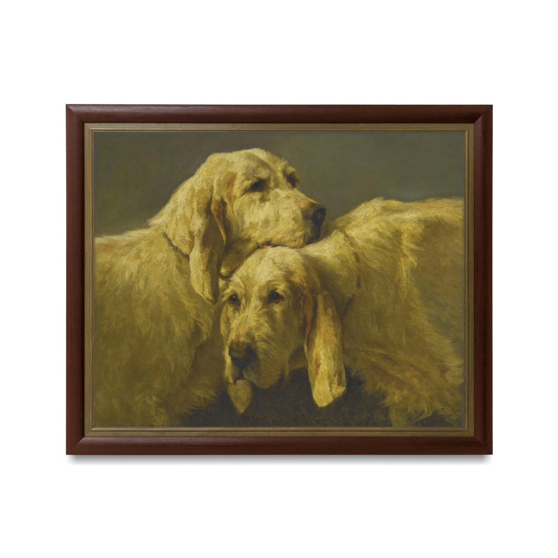 Printed And Shipped Vintage Dogs Painting Antique Animal Art Moody Painting Farmhouse Decor 18th Century Art Physical Prints - Image 3