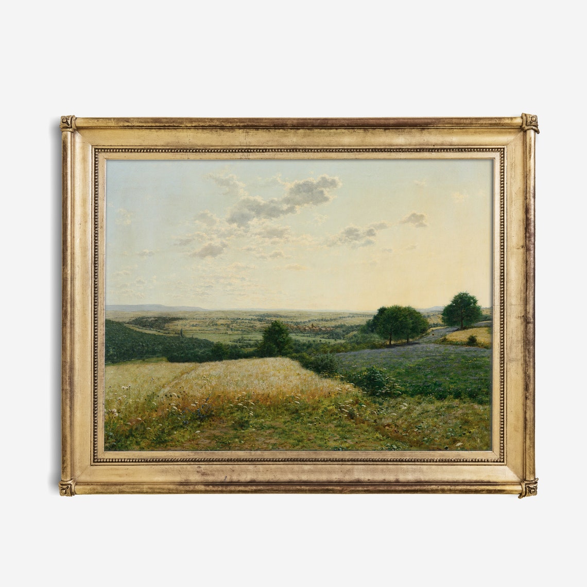 Golden Wheat Field Panorama under Summer Sky Harvest Landscape Poster - Image 4