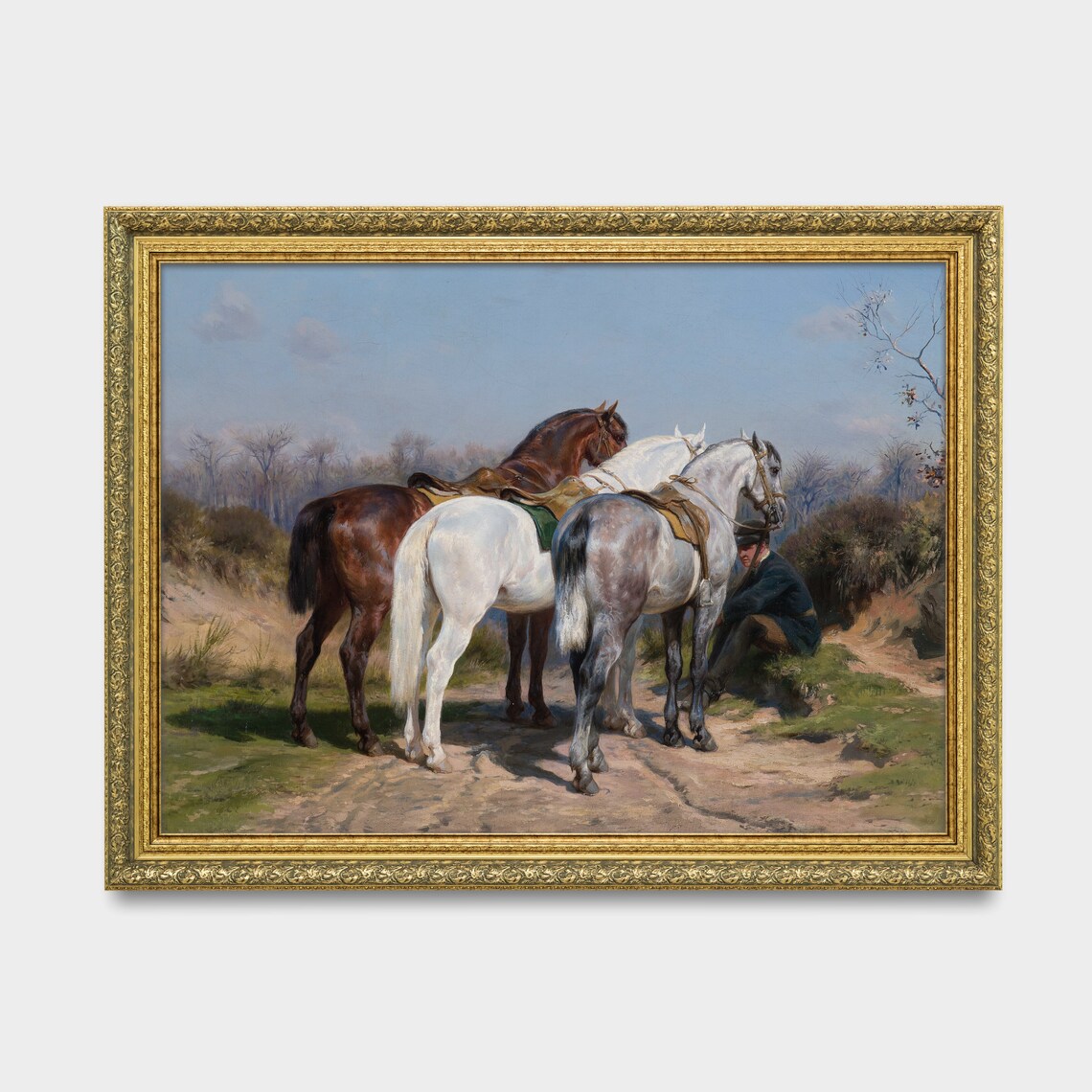 Vintage Horses Antique Equestrian Animal Art Print - Image 3