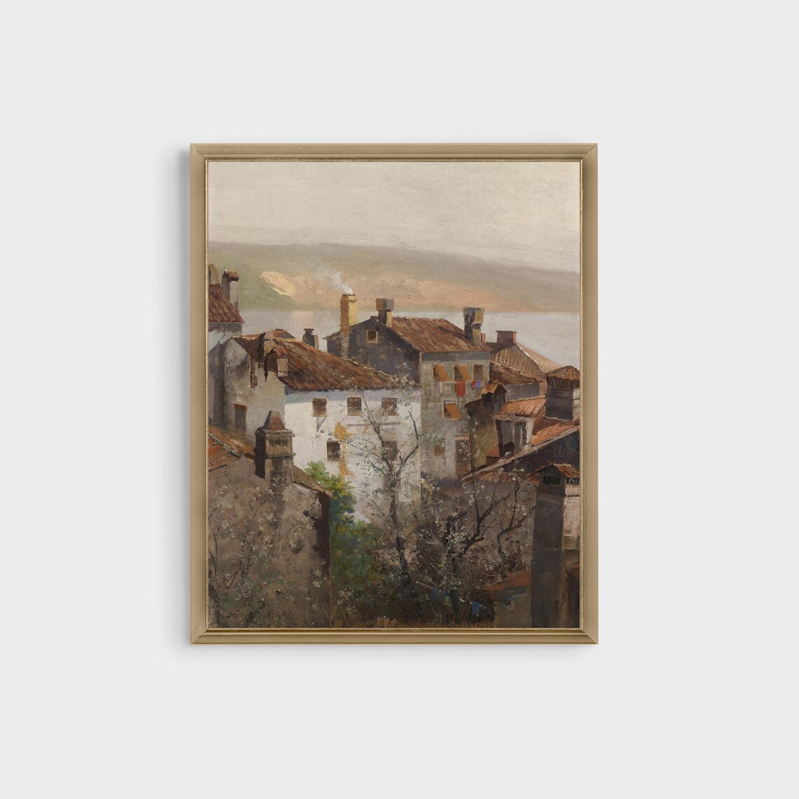 Vintage European Cityscape, Antique Architecture Art Print - Image 2