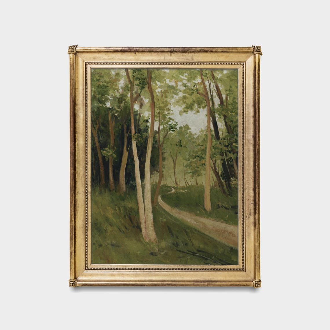 Winding Path Through A Green Forest Vintage Landscape Poster - Image 5