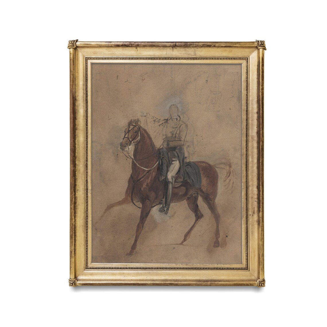 Vintage Horse Study, Rustic Equestrian Art Print - Image 4