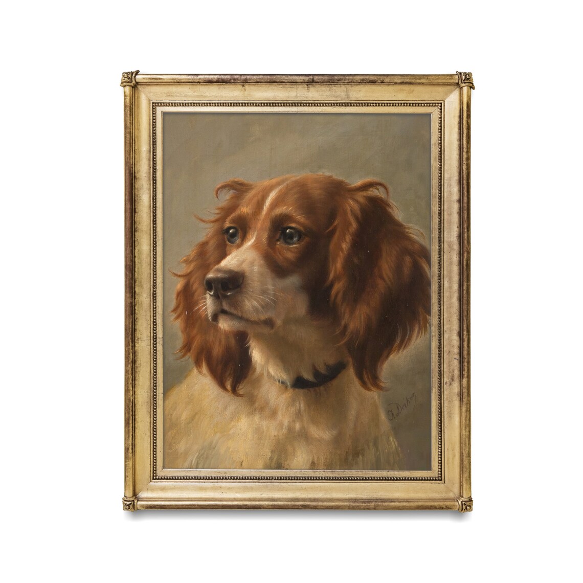Vintage Dog Portrait Art Print, Farmhouse Decor - Image 2