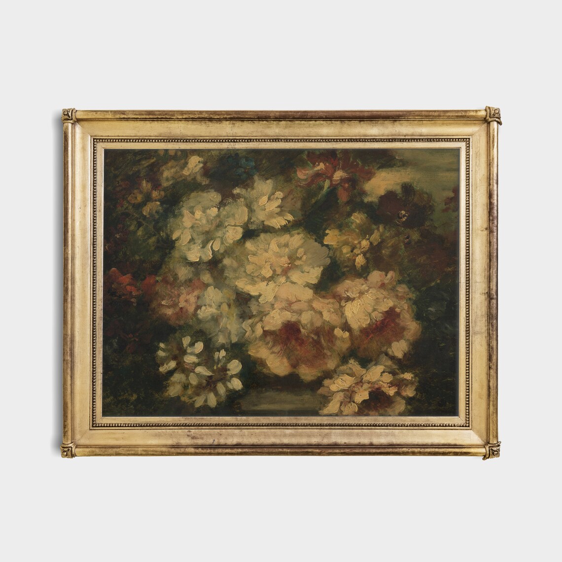 Vintage Still Life With Flowers, Farmhouse Floral Art Print - Image 2