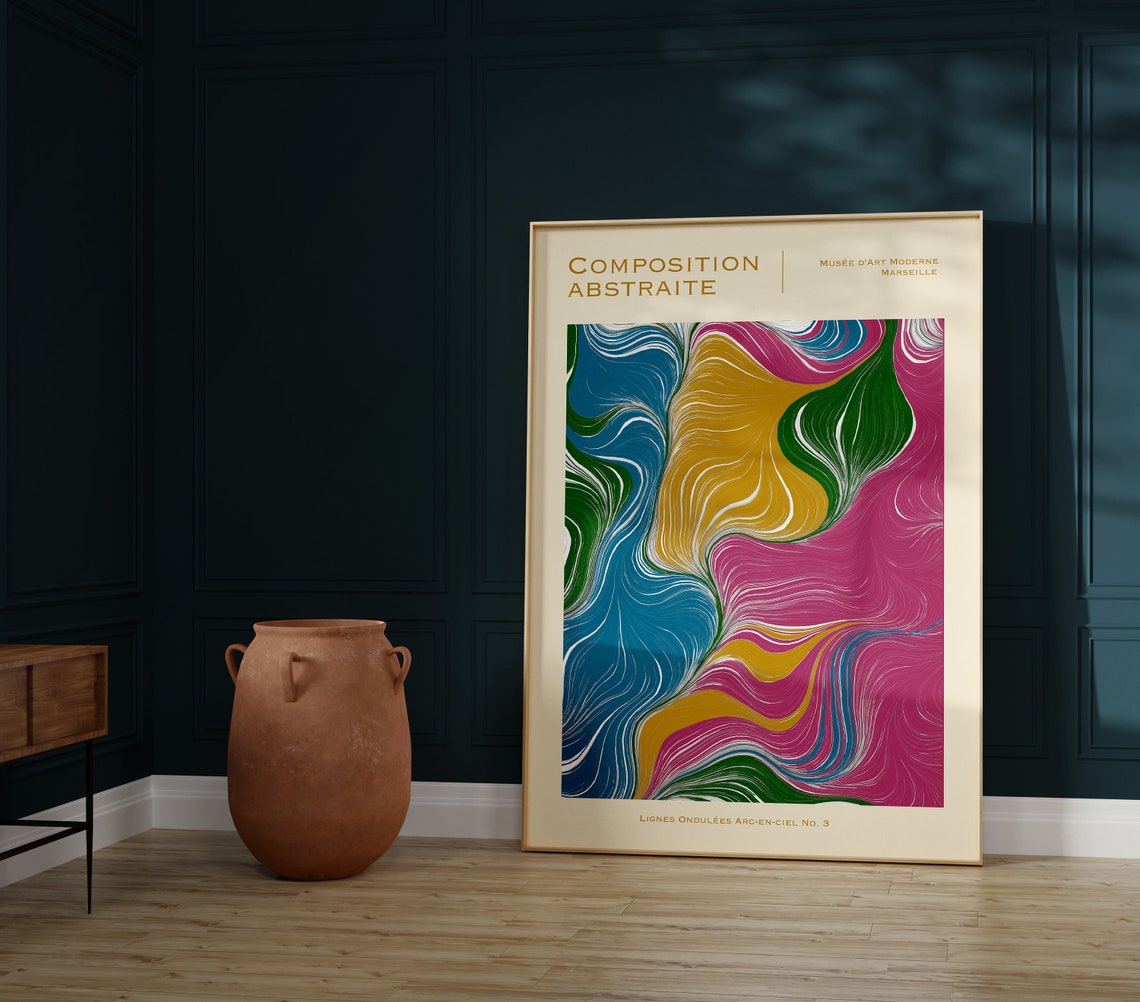 Abstract Art Print, Modern Wall Decor