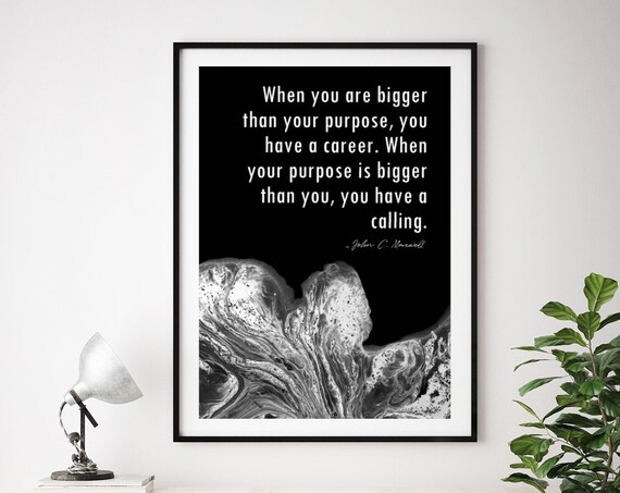 Motivational Quote Print Poster Gift For Entrepreneur Black And White Office Decor Typography Inspirational Quotes