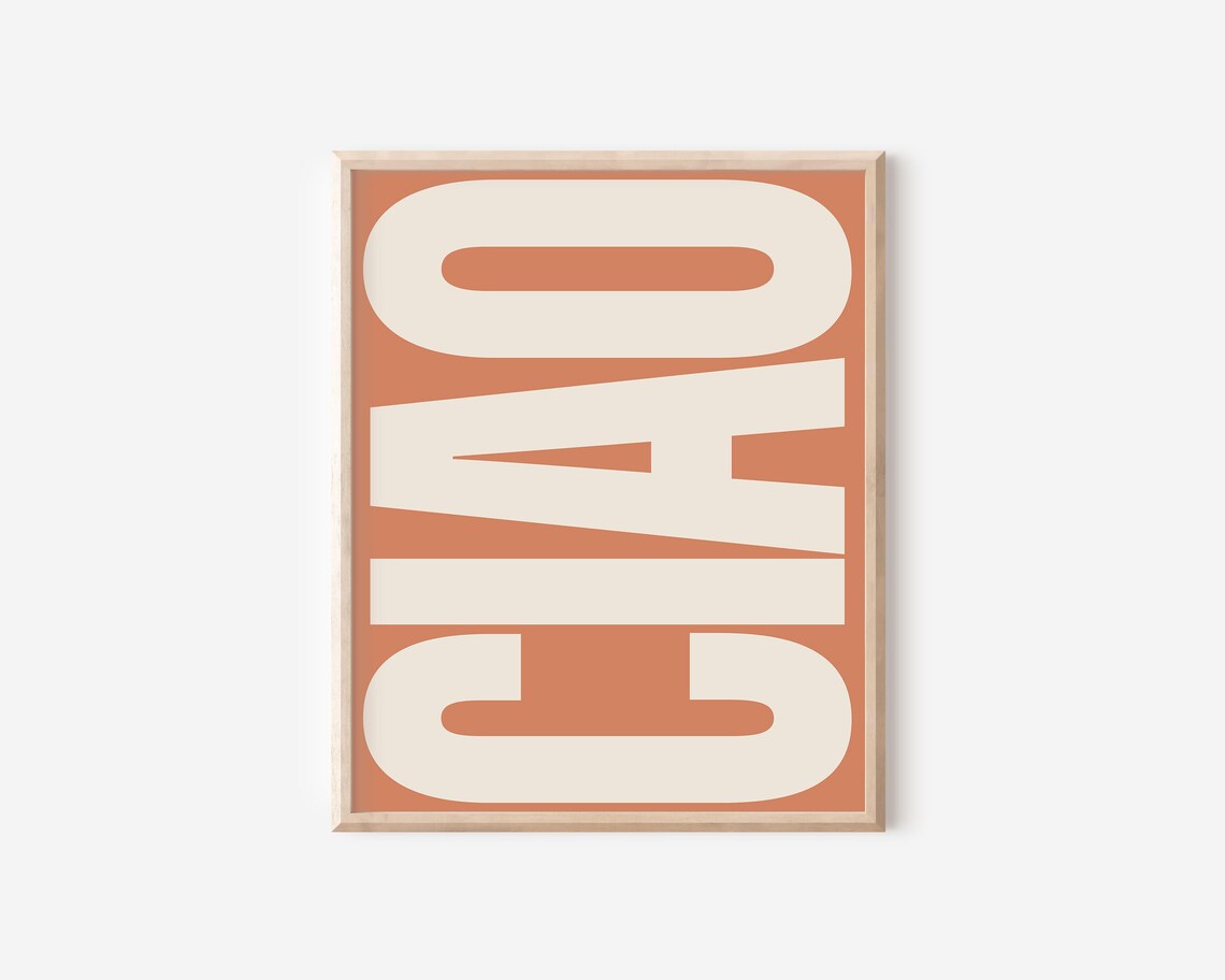 Ciao Trendy Wall Art Poster - Image 2