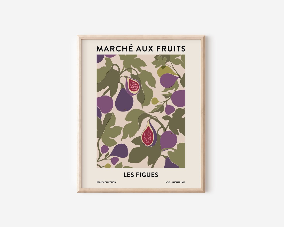 Figs Market Botanical Boho Art Print