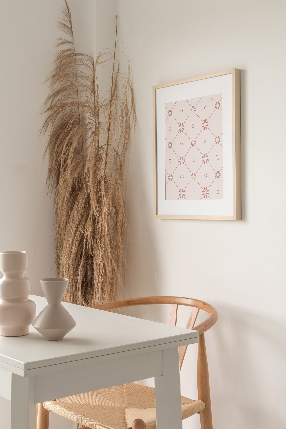 Boho Block Print Pattern Art Print, Modern Pattern - Image 2