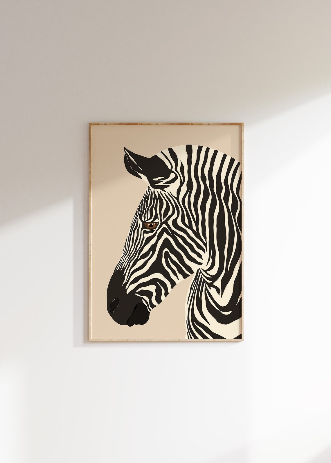 Zebra Stripes Jungle Safari, Modern Boho Art Print - Image 2