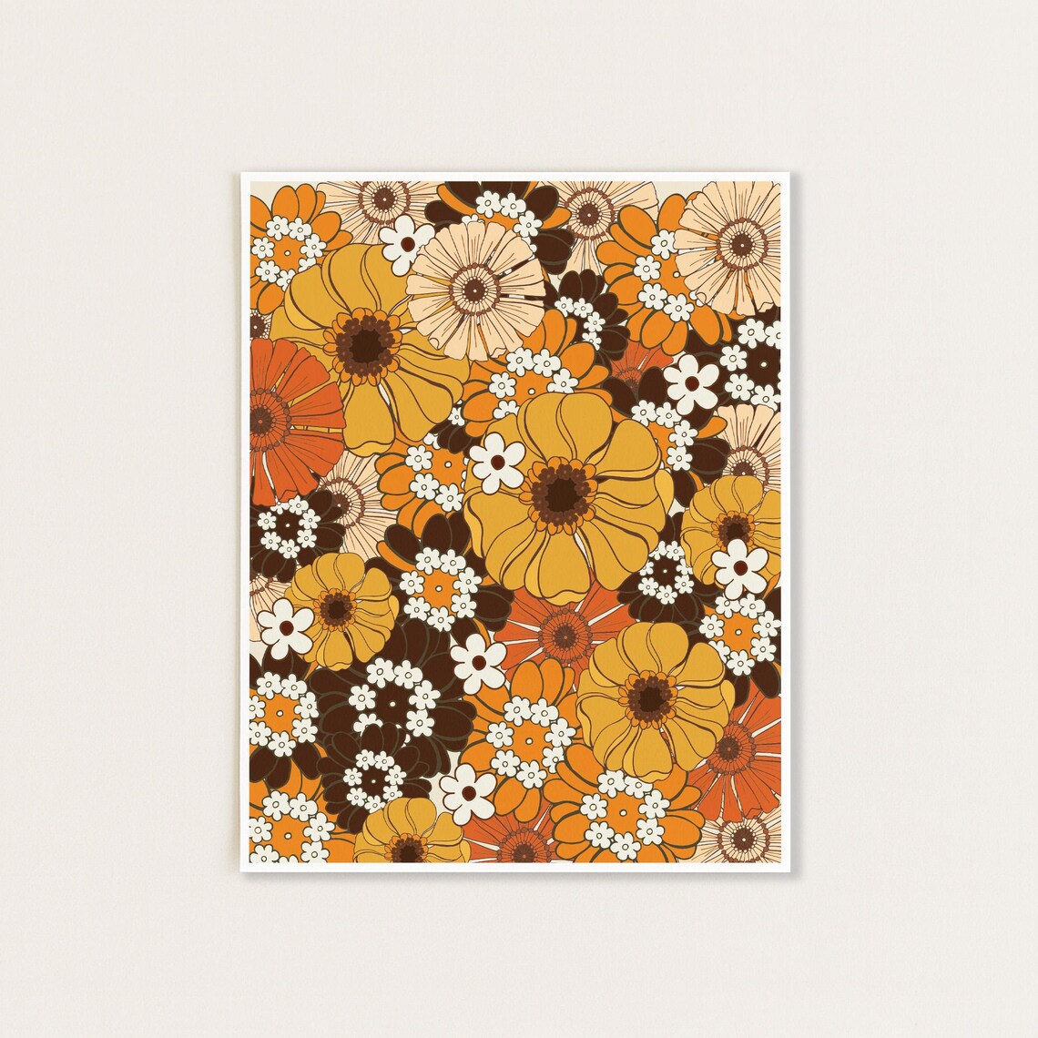 Wildflowers 002 70s Wall Art Poster Print