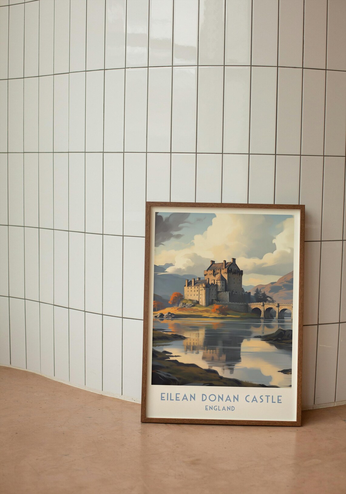 Eilean Donan Castle Highland Reflection Scotland Travel Poster - Image 2