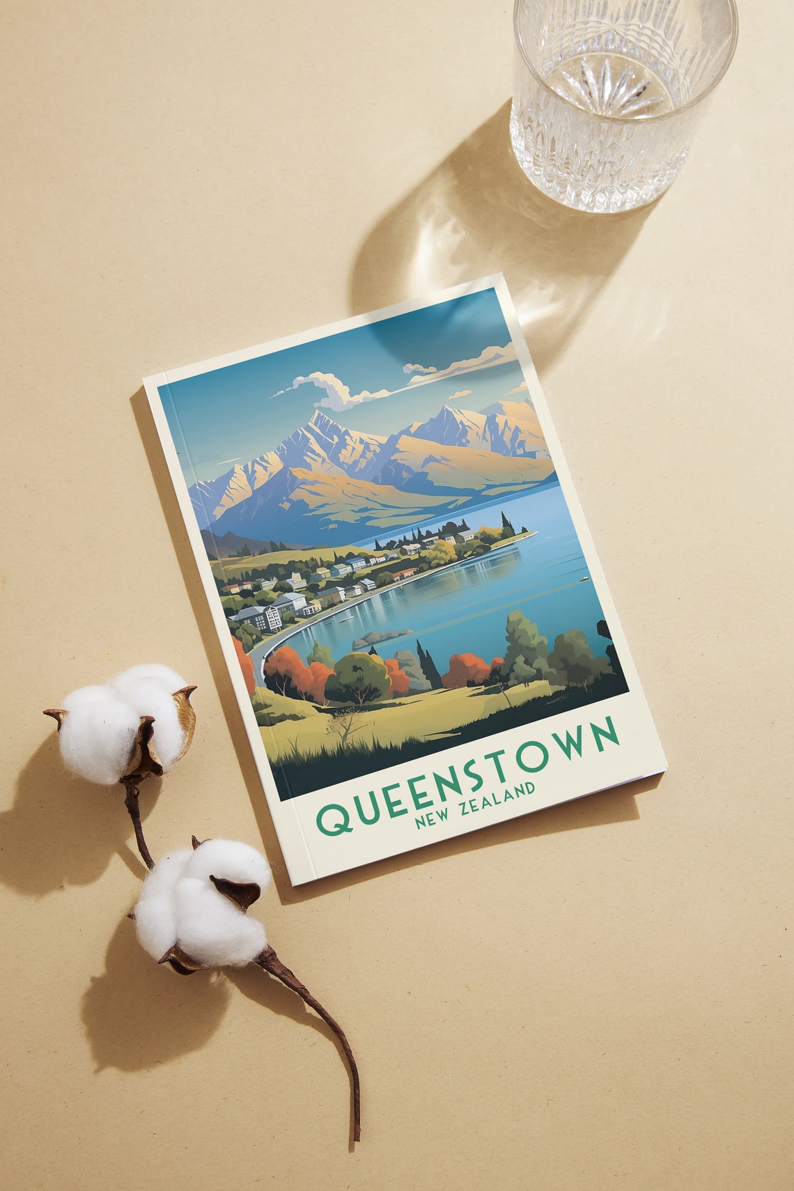 Queenstown Travel Print New Zealand Print New Zealand Wall Art Home Decor Wedding Gift Birthday Gift Print Poster Downloads - Image 2