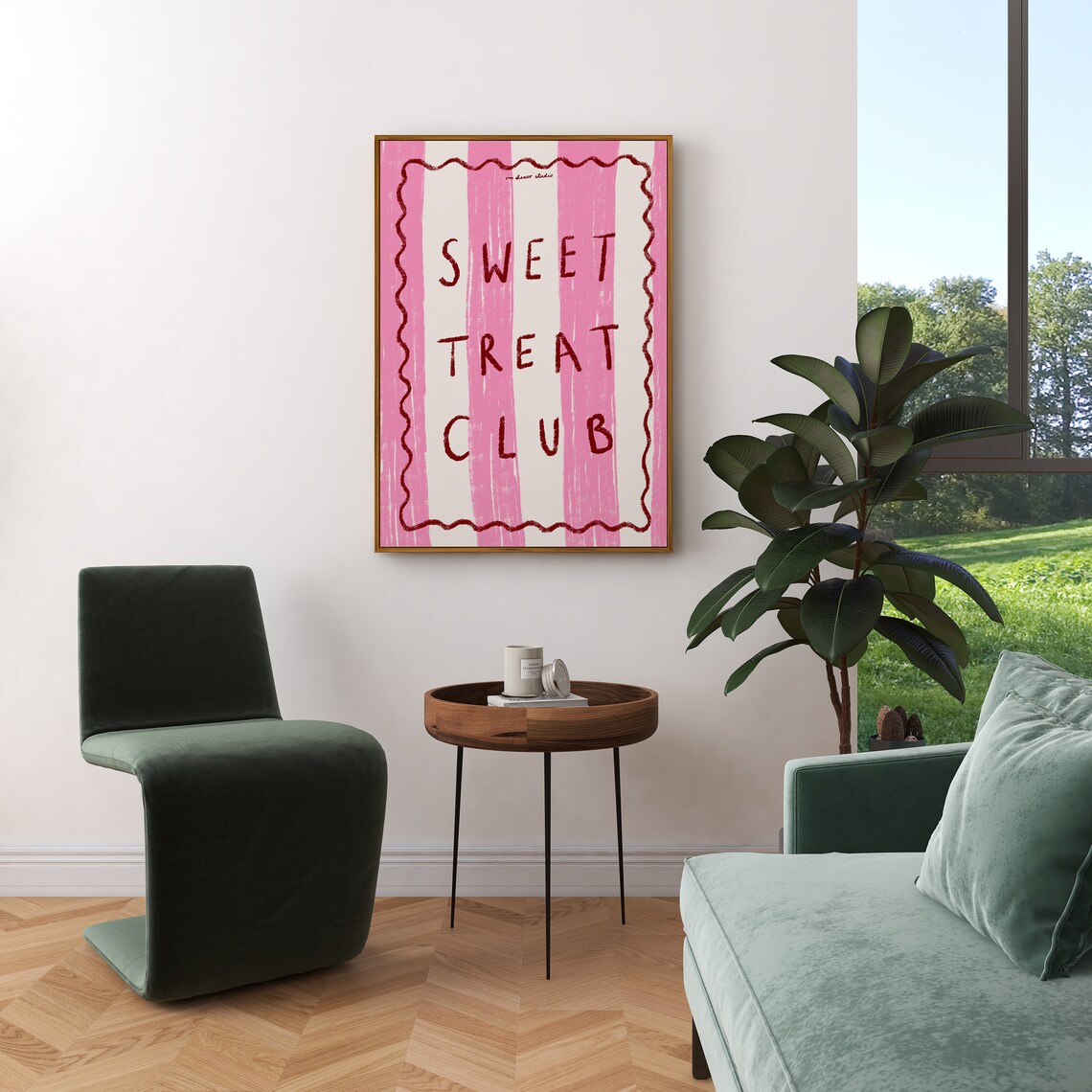 Sweet Treat Club Vintage Food Art Print, Retro