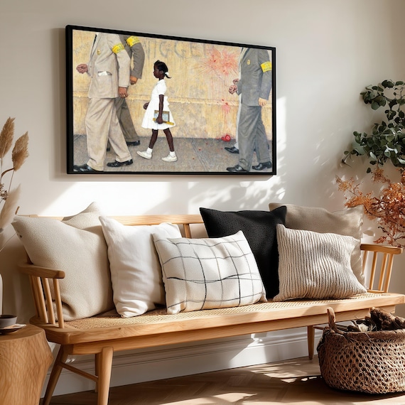 Norman Rockwell Ruby Bridges Civil Rights Historic Moment Print