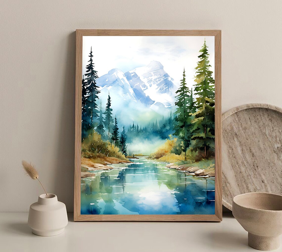 Grand Teton National Park Mountain River Poster - Image 3