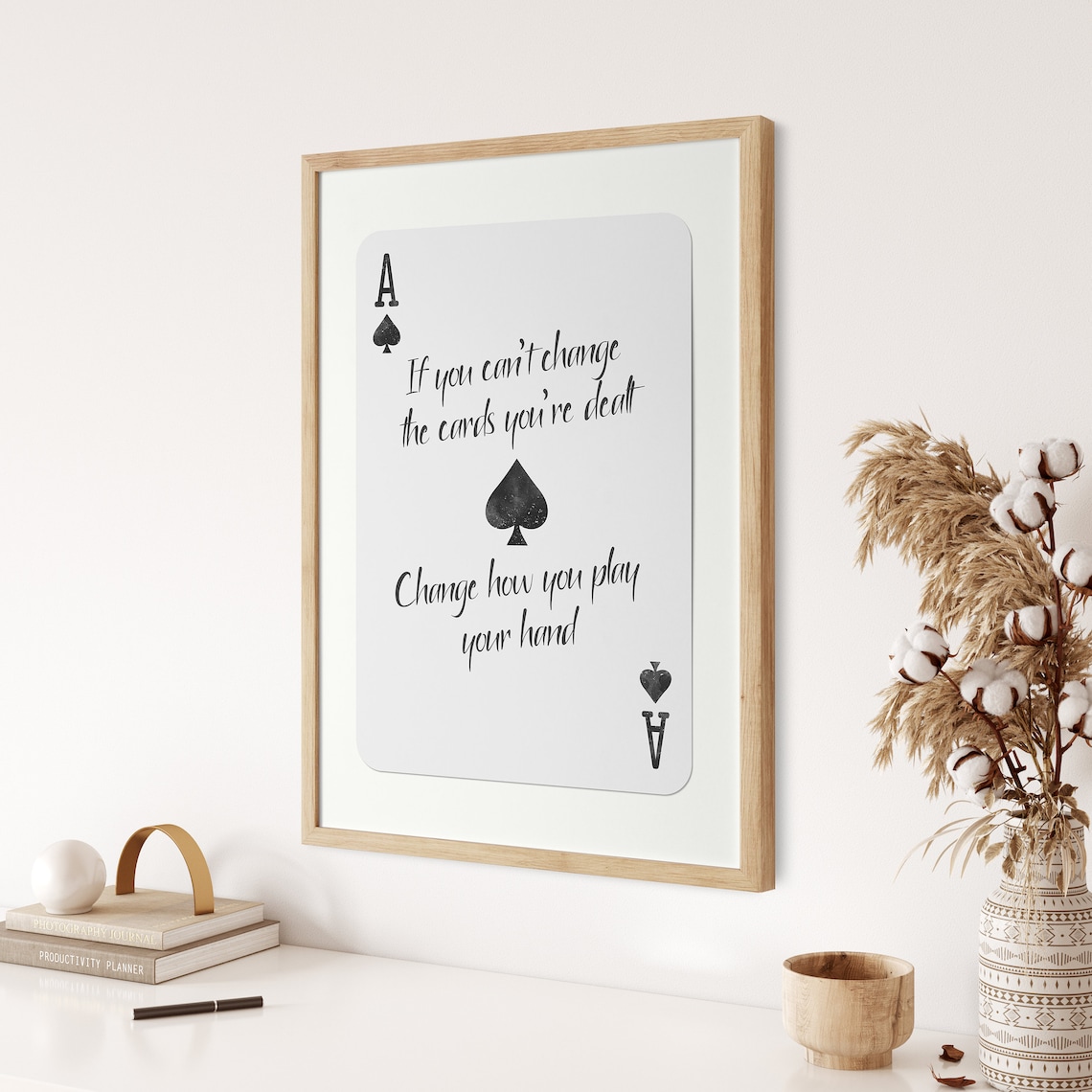 Ace of Spades Retro Playing Card Poster, Bar Decor - Image 2