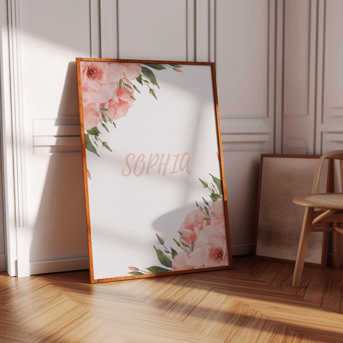 Personalized Custom Name Floral Nursery Baby Girl Gift Print - Image 3