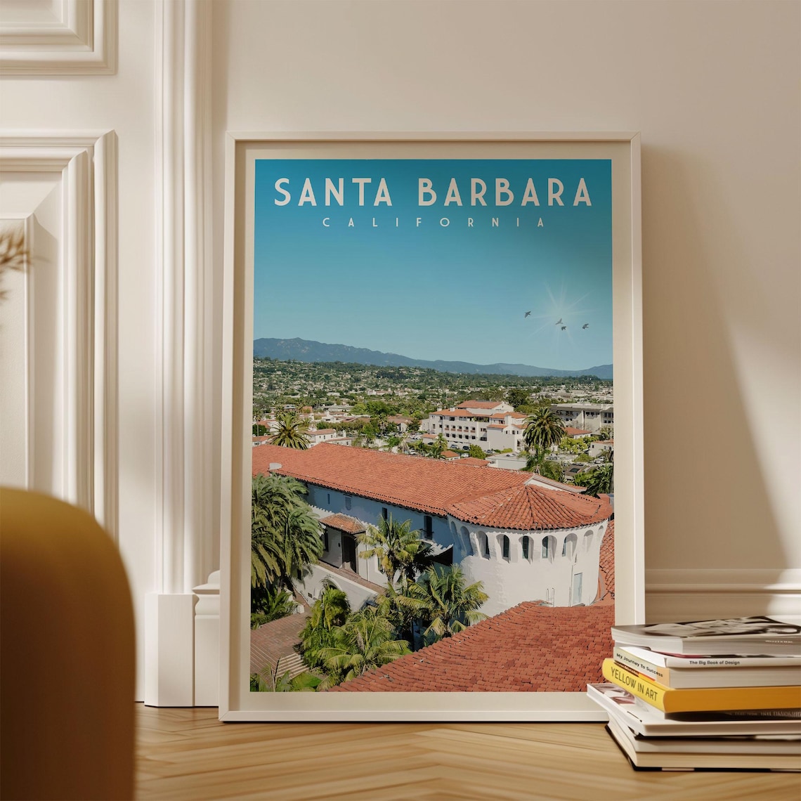 Santa Barbara Travel Poster, California Gift