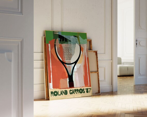 Roland Garros French Open 1987 Tennis Poster