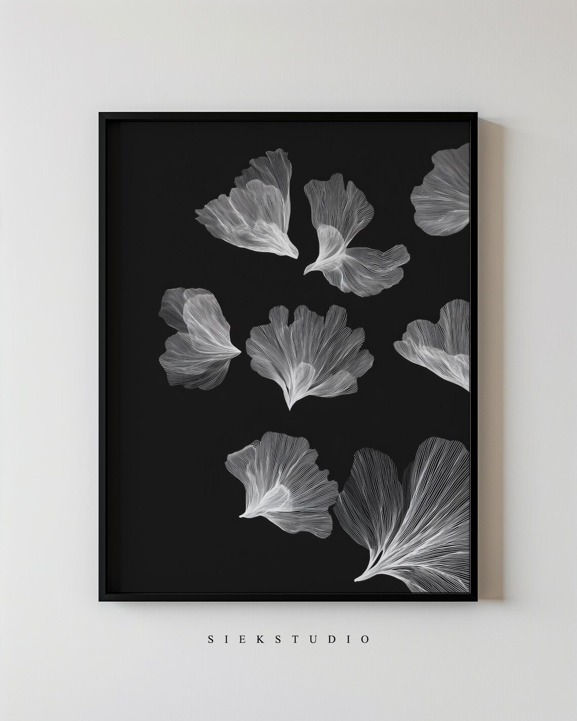Modern Botanical Ginkgo Abstract Art Print