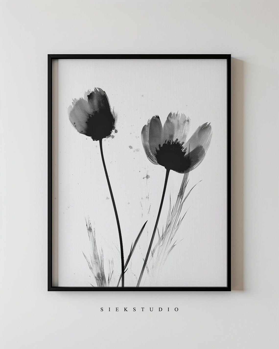 Minimalist Botanical Watercolor Floral Art Print