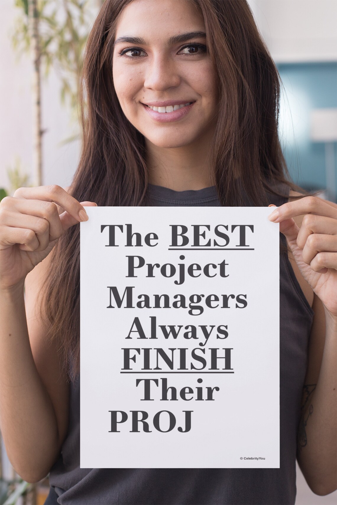 Best Project Manager Office Quote Poster - Image 3