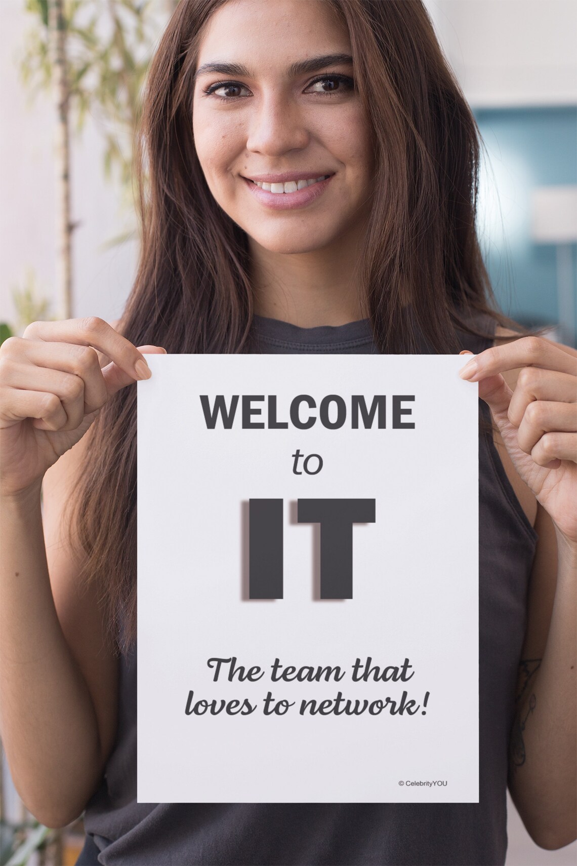 Welcome To It Inspirational Quote Poster, Tech Office Decor - Image 3