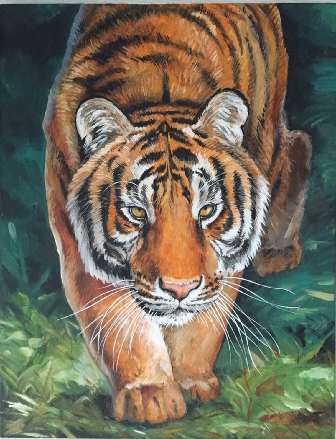 Tiger Painting Portrait, Wild Animal Art Print - Image 2